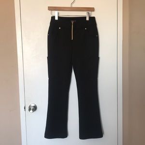 Jaanuu Ponte Collection Zip Front Scrub Pants